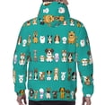 thumbnail image 7 of Lsque Cartoon Dogs Pattern Casual Men's Hoodie,Hooded Sweatshirt with Kangaroo Pocket,Pullover Hoodie-4X-Large, 7 of 7