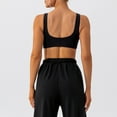 thumbnail image 4 of Bigersell Comfy Bras for Women in Clearance Women's No Underwire Tight Sports Bra Women's Training Running Quick-Drying Sports Yoga Bra Full-Figure Bra Style F-1339 Black M, 4 of 6