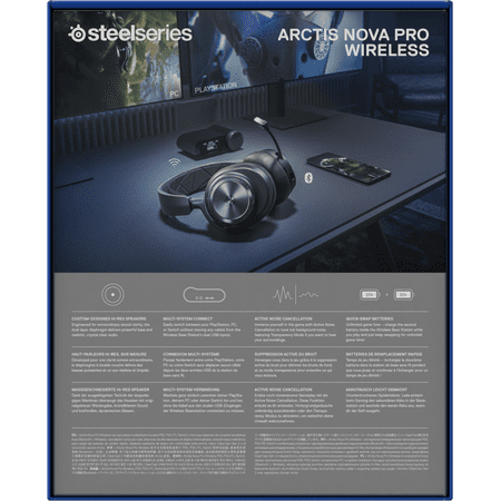 SteelSeries - Arctis Nova Pro Wireless Multi Gaming Headset for PS5, PS4, PC,  Switch - Black