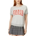 thumbnail image 2 of Ban.do Womens Paris Texas Graphic Short Sleeve Logo Sweatshirt Gray XXL, 2 of 2