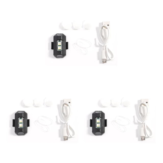 Scienceny Luz estroboscópica colorida Universal para motocicleta, lámpara intermitente de advertencia anticolisión recargable para Type1 NO1