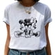 thumbnail image 2 of Disney Mickey Minnie Simple Print Women Clothing Free Shipping 2023 Fashion Summer Harajuku T-shirts High Street Woman BlousesM Gao Jinjia LED, 2 of 2