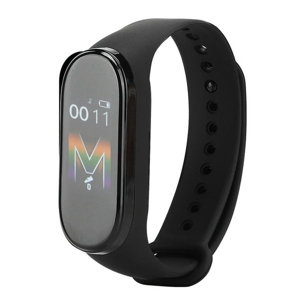 M5 Pulsera inteligente resistente al agua Pantalla tactil Cuenta de pasos Reloj con banda deportiva Negro