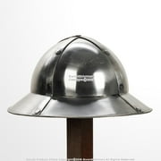 Functional Medieval Kettle Hat XIII Century Crusader Knight Infantry Helmet 16G