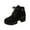 Black 2, variant on Wensltd High Heel Boots for Women British Style Casual Comfortable Fashion Fall Winter Boots Side Zipper