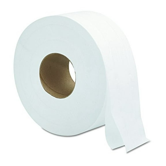 Jumbo Roll Bath Tissue, 2-Ply, 9 inch x 1000 ft, White - 12 Rolls - Commercial Grade for Restrooms, Offices, Restaurants & High Traffic Areas