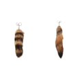 thumbnail image 1 of (2-Pack) Rinsvye Cute Tail Keychain Pendant Key Rings Women Key Ring Holder Wrist Holder for Keys Pompoms Key Chains 1Pcs, 1 of 8