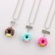 thumbnail image 2 of Juego de 3 piezas de collar de amistad para niños, colgante en forma de donut, collar de aleación de buena amiga con palabras grabadas (mejor amiga para siempre), 2 of 5
