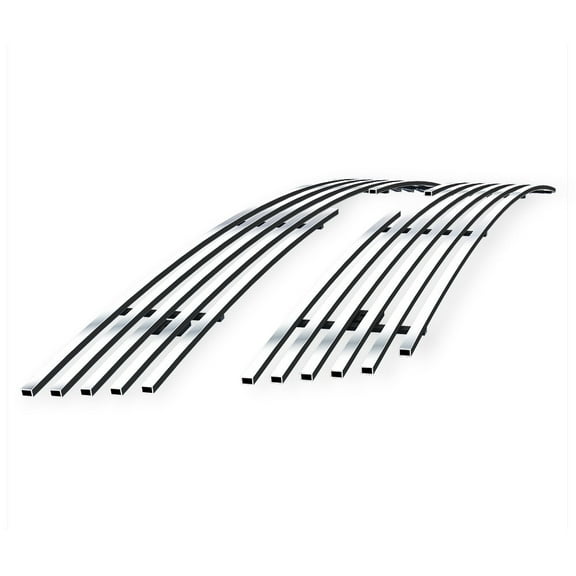 APS Premium Stainless Steel Chrome 8x6 Billet Grille Compatible with Chevy Silverado 2500 3500 2001-2002 Main Upper N19-S20756C