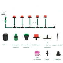 Bdday Irrigation System Kit Drip Kit Garden Timer Tubing Hose Watering Drip Kits