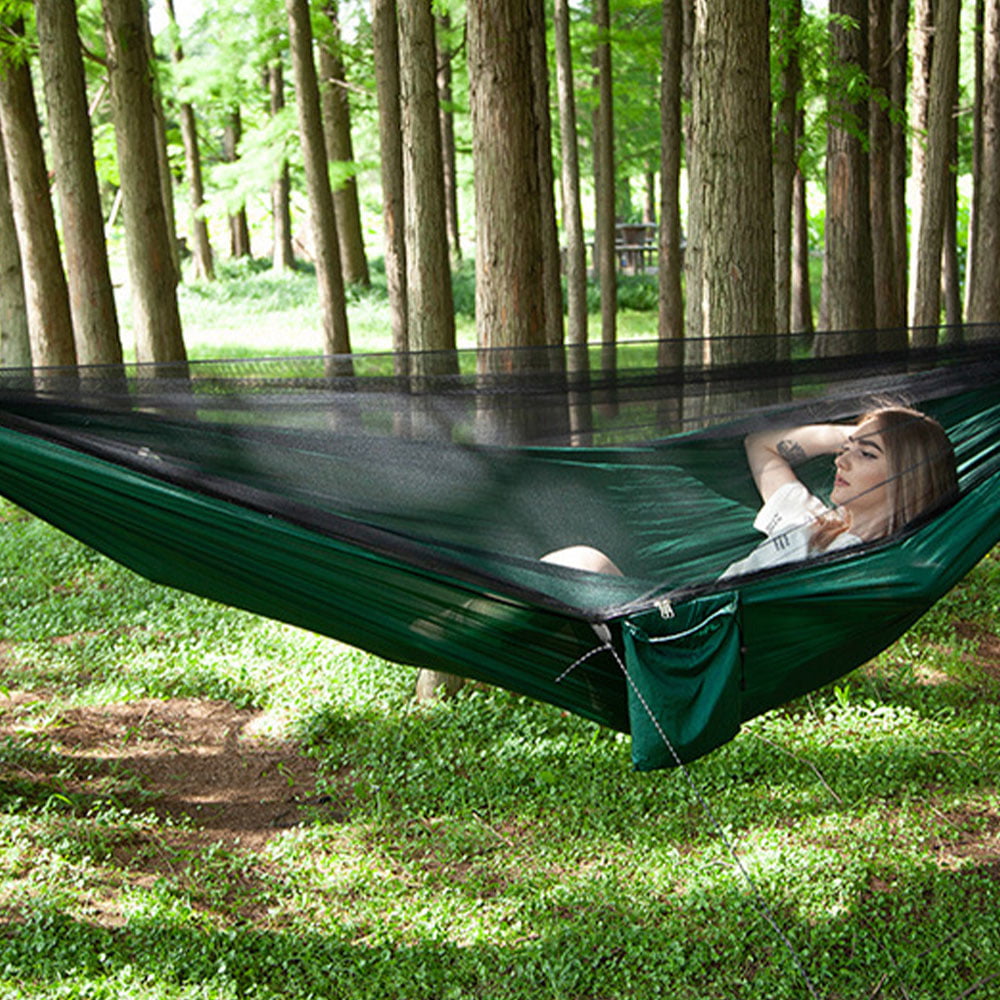 Outdoor Camping Shelter Hiking Hammock Tree Tent Swing Bed Mattress Mosquito Net