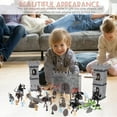 thumbnail image 2 of LEEYNEERMedieval Castle Knight Toy Soldier Set DIY Miniature Action Figure Play, 2 of 4