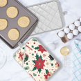 thumbnail image 5 of Yayeee Pot Holders Kitchen Heat Resistant with Pocket 7"x9.8" Cotton Oven Cooking Hot Pads, Christmas Floral, 5 of 7