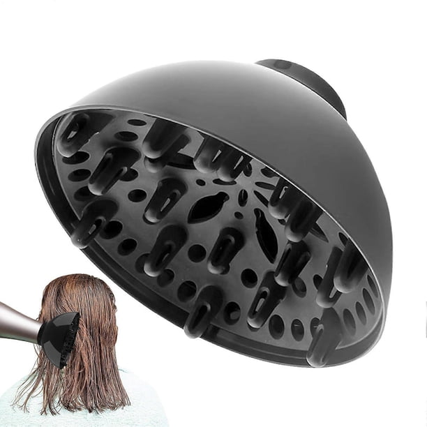 Universal Hair Dryer Diffuser for Curly Hair with Even Airflow Distribution Fits 1.42.4 Inch