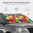 thumbnail image 4 of Kll Brightly Colored Cupcakes Windshield Sun Shade 2-Piece Foldable Car Front Window Sunshade For Most Sedans Suv Truck- Medium, 4 of 7