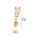 thumbnail image 3 of Xihbxyly Pendientes de Hoja, Elegantes Joyas de Aleación Bañadas En Oro y Plata, Diseño Elegante para Cualquier Ocasión, Regalo Perfecto para Cumpleaños, Bodas y Aniversarios, Accesorio de Moda Unise, 3 of 3