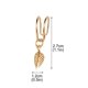 thumbnail image 3 of Xihbxyly Pendientes de Hoja, Elegantes Joyas de Aleación Bañadas En Oro y Plata, Diseño Elegante para Cualquier Ocasión, Regalo Perfecto para Cumpleaños, Bodas y Aniversarios, Accesorio de Moda Unise, 3 of 3