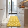 thumbnail image 4 of Yellow Lemon Fruit Shapes Orange Pattern Kitchen Rug Mat,Kitchen Runner Rugs Non Skid Washable,Decorative Kitchen Floor Mats for Kitchen,Sink,Laundry,17"x47.2", 4 of 7