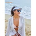 thumbnail image 2 of FEISEDY Fashion Women Cateye Sunglasses Retro Oversized Cat Eye Shades Chic Style T Sign B2649, 2 of 13