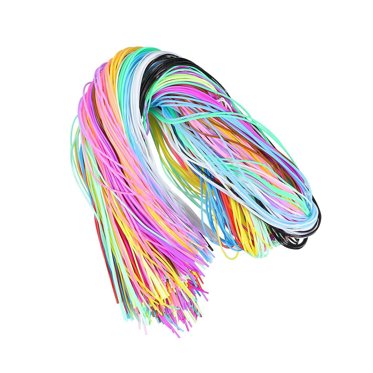 2 Bags Of 400pcs Colorful Braided Rope Pvc Braided Wire Plastic Diy ...