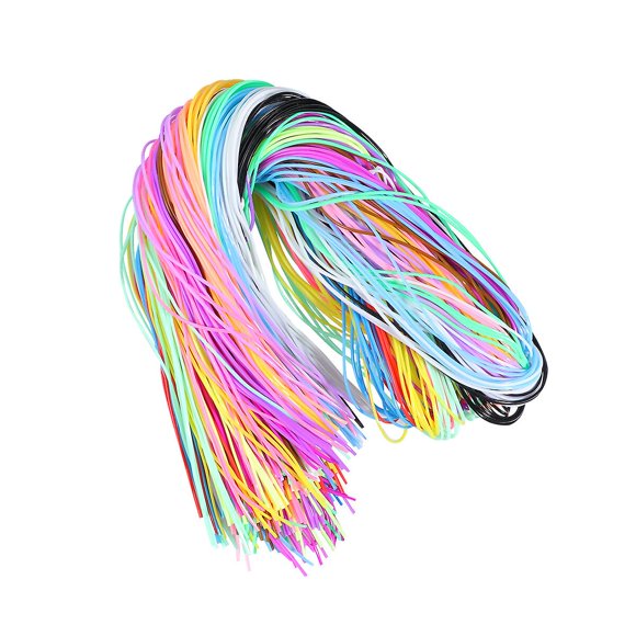 2 Bags Of 400pcs Colorful Braided Rope Pvc Braided Wire Plastic Diy Braided Rope Diy Braided String (assorted Color)