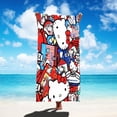 thumbnail image 1 of Sanrio Hello Kitty Beach Towel Cartoon Style Microfiber Large Beach Towel Bath Towel Multifunctional Square Towel Beach Towel, 1 of 1