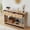 Wave-Beige, variant on PHOYAL Console Table Sofa Table with 2 Drawer and Open Storage Shelves, Modern Entryway Table for Living Room Hallway Bedroom, Walnut