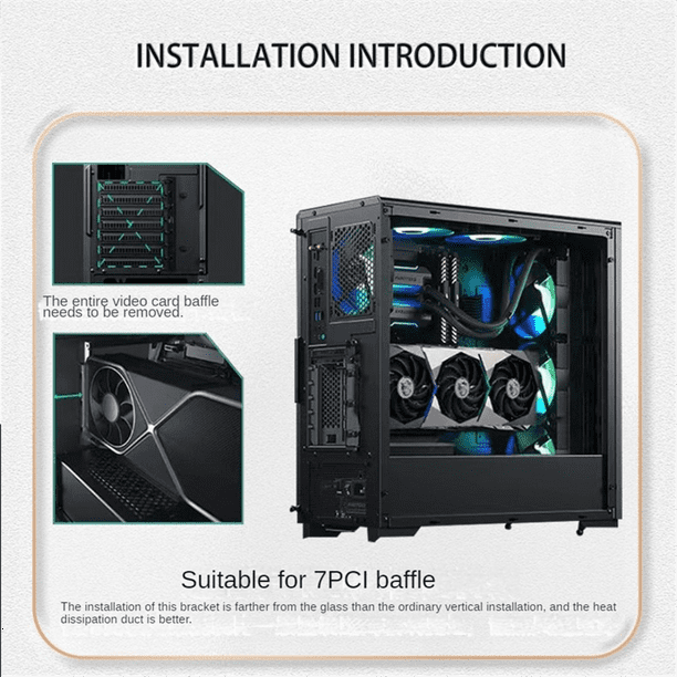 Universal Vertical GPU Holder Riser ATX Matx Case VGA Graphics