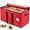 Red, variant on Christmas Ornament Storage Box, Holiday Ornament Organizer with Adjustable Dividers Holds 128 Ornament 3 inch, 600D Oxford Cloth Tear-Proof, Red