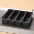 thumbnail image 2 of 4 Grid Silicone Mold Ice Cubes Rectangular Shape Complementary Home Bar Tools Accessories Food Soft Baking Pan Handmade Cake Candle Mould Gray, 2 of 9