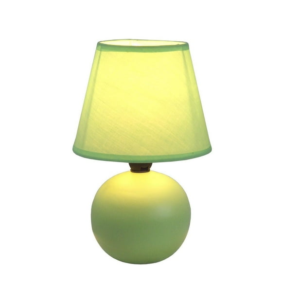 Simple Designs Mini Ceramic Globe Table Lamp