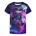thumbnail image 4 of WOYY Girls 3D Graphic Tee Short Sleeve T-Shirt Kids Casual Crewneck T Shirt, Sizes 18-24 Months, 4 of 5