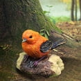 thumbnail image 4 of Estatua de pájaro en miniatura shamjiam Decoración de jardín de hadas Modelo de pájaro Animal 1 piezas, 4 of 8