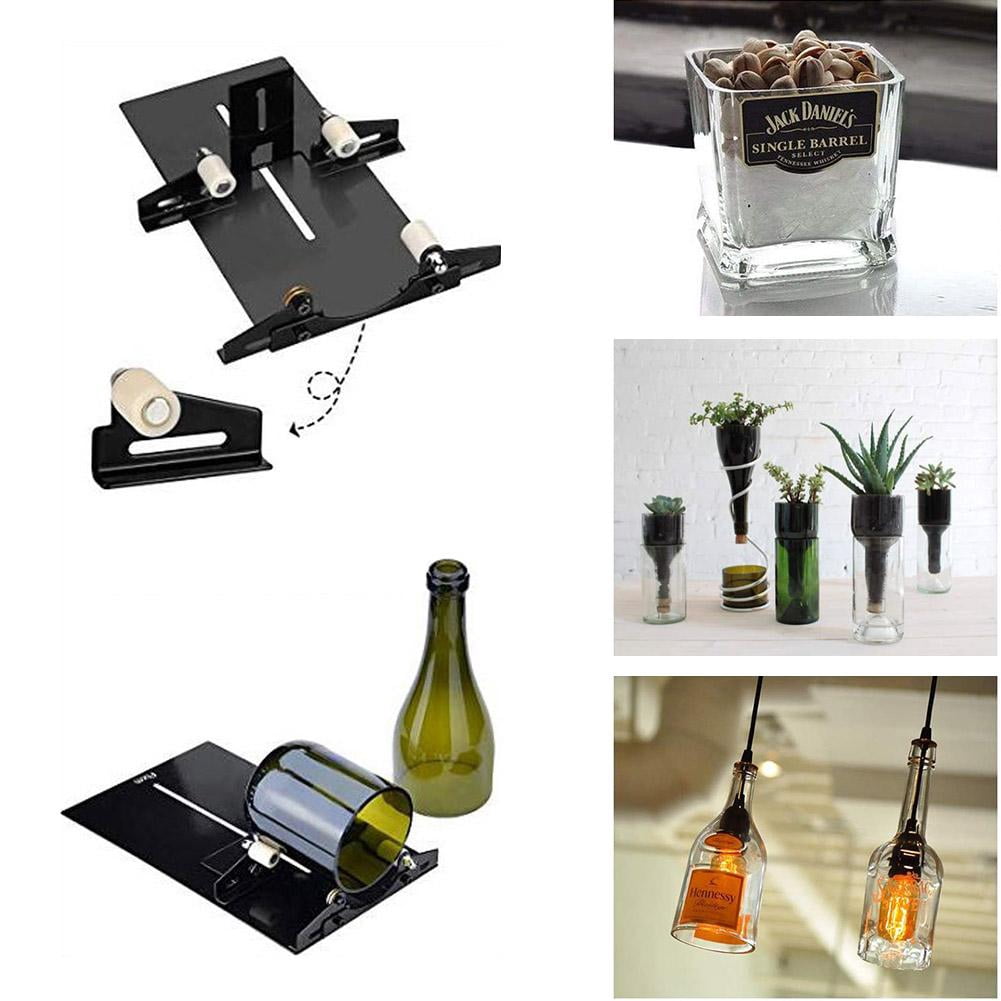 EBTOOLS Glass Bottle Cutter, Square & Round Bottle Cutting Machine, Wine Bottles And Beer Bottles Cutter Tool With Accessories Tool Kit