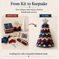 thumbnail image 4 of 2026 New DIY Quilted Star Tree Kit, 3D Fabric Patchwork Craft Set for Beginners, Tabletop Fall & Halloween Decor for Mantel, Office & Shelf, 4 of 9