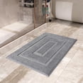 thumbnail image 2 of Softlife Bathroom Rug Soft Absorbent Microfiber Bathroom Rugs Washable Bath Mat,24"x36",Gray, 2 of 6