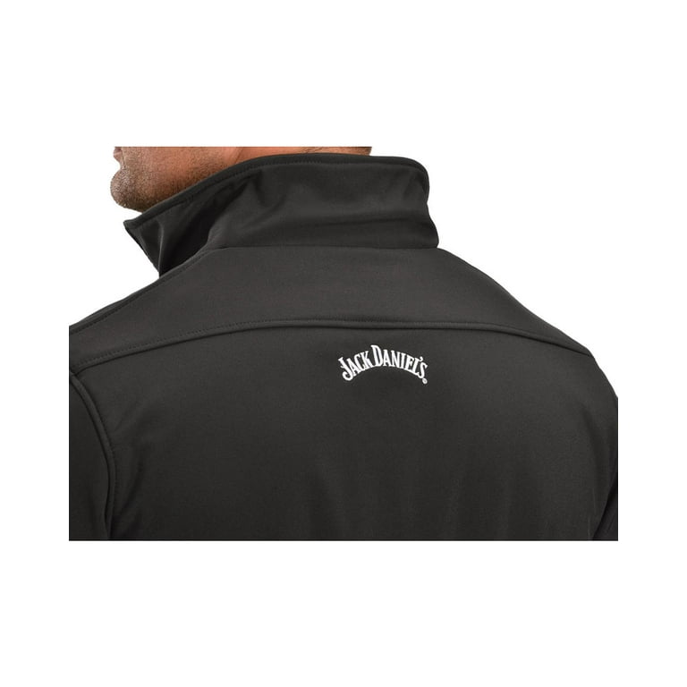 Jack Daniels Men's Soft Shell Jacket Coat Zip w/ Logo Whiskey Liquor Black  (M) - Walmart.com