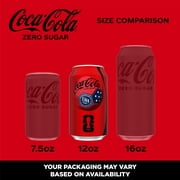Coca-Cola Zero Sugar Soda Pop Cans, 12 fl oz, 24 Pack