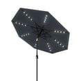 thumbnail image 1 of 9ft LED Lighted Patio Umbrella, Outdoor Market Umbrella with Crank Lift & 8 Ribs for Garden, Deck & Poolside, 1 of 7