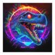 thumbnail image 1 of Pintura de diamante 5D DIY taladro redondo completo Tyrannosaurus Rex decoración del hogar (A6659), 1 of 9