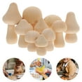thumbnail image 6 of 10pcs Wooden Mushroom Assortment Unpainted Mushroom Wooden Mushroom Model, 6 of 8
