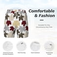 thumbnail image 5 of Lsque Mens Swim Trunks colorful Maple Pattern - Bathing Suit Compression Liner - Beach Swim Shorts Swimwear - (S-3XL) - Stretch Quick Dry -Small, 5 of 9
