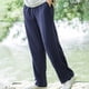 thumbnail image 4 of Pantalones largos para hombre, moda de verano, lisos, informales, con cintura elástica y bolsillos, 4 of 5