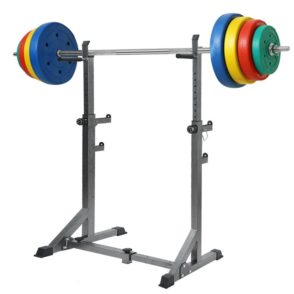 Adjustable Barbell Rack Weight Lifting Bench Press Squat Rack Pull Up