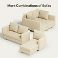 thumbnail image 4 of Aiho 68" L Convertible Sofa, L-shaped Sofa with 4 Comfortable Pillows for Living Room, Apartment, Studio, Office - Beige, 4 of 10