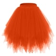 thumbnail image 4 of EnJoCho Girls Tutu Skirt 50s Vintag𝖾 Ballet Bubble Dance Skirts Cos-play Festival Party Skirts Flower Puffy Mesh Short Dress, 4 of 4