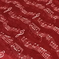 thumbnail image 6 of Wrapables? Lightweight Musical Notes Infinity Scarf, Red, 6 of 6