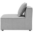 thumbnail image 5 of Lounge Sectional Sofa Set, Fabric, Grey Gray, Modern Contemporary Urban Design, Outdoor Patio Balcony Cafe Bistro Garden Furniture Hotel Hospitality, 5 of 10