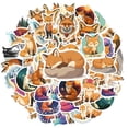 thumbnail image 2 of 35pcs Cute Cartoon Fox Stationery Stickers Funny Animal Stickers for Phone Luggage Laptop, 2 of 9