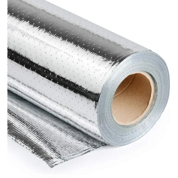 250 sqft Radiant Barrier Attic Foil Reflective Insulation 4' x 62.5' Perforated